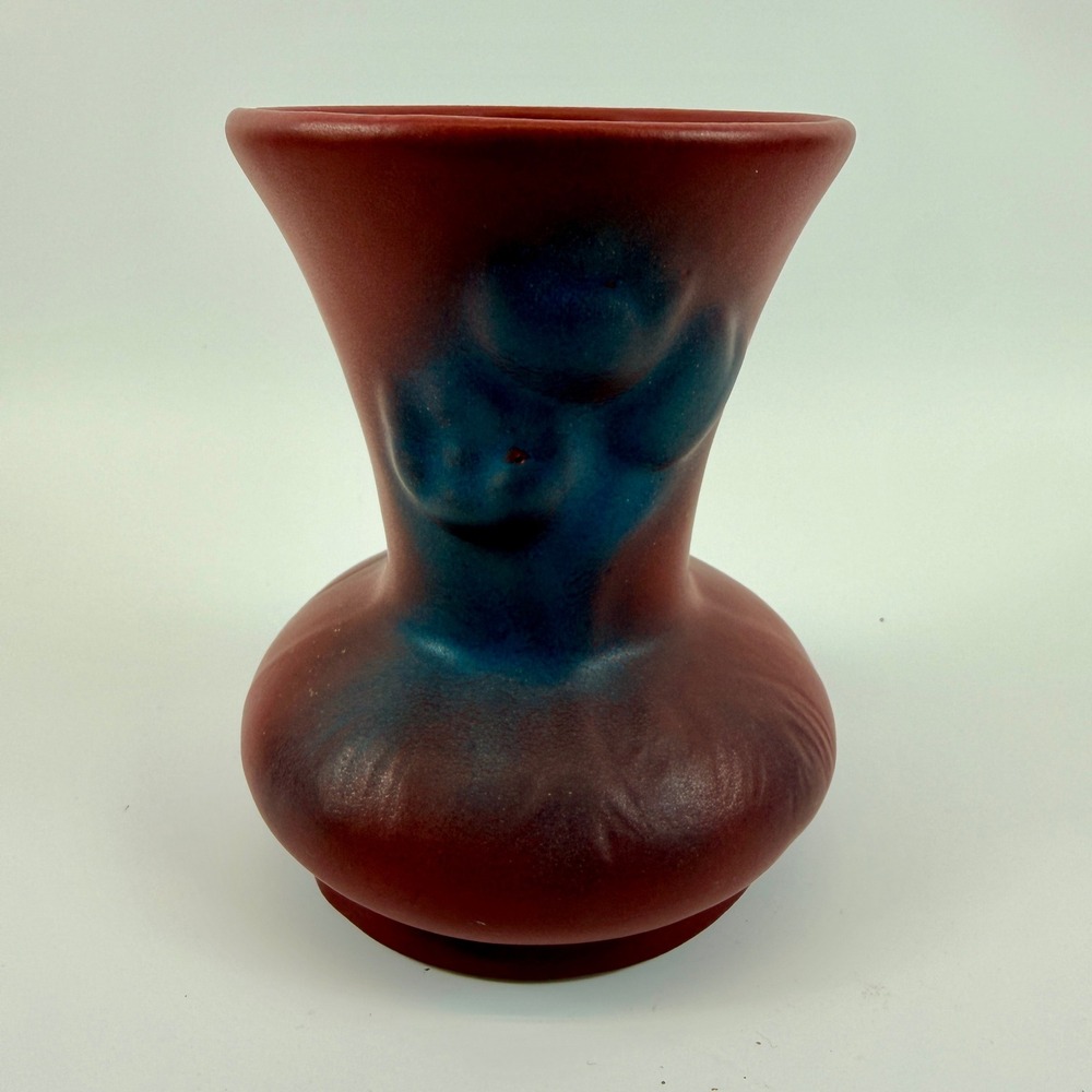 Van Briggle Pottery Iris‎ Vase Mulberry Persian Rose 1940s